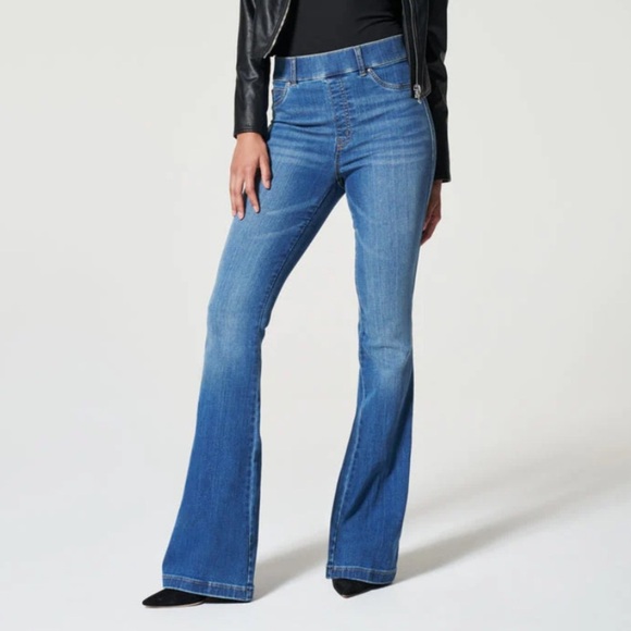 SPANX Flare Jean Vintage Indigo SIZE LARGE NEW WITH TAGS - Picture 1 of 7